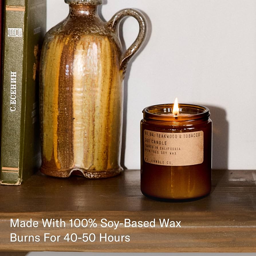 Amazon.co.jp: P.F. Candle Co. Teakwood & Tobacco クラシック